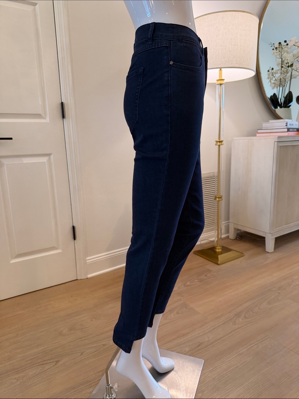 Lisa Rinna Dark Rinse Denim Jeans - Picture 3 of 10